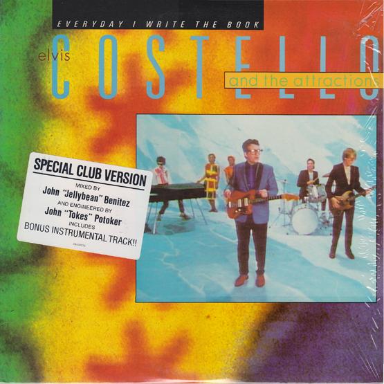 File:Everyday I Write The Book US 12" single front sleeve with sticker.jpg
