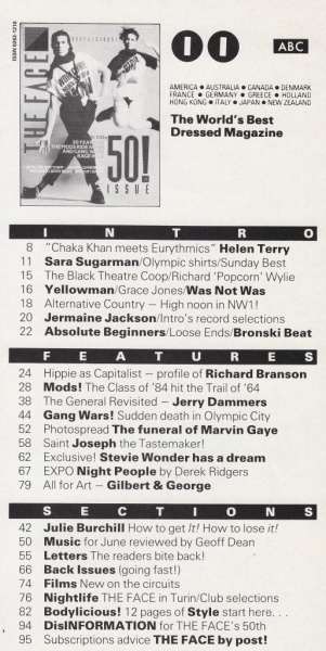 File:1984-06-00 The Face contents page clipping.jpg