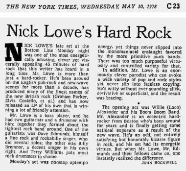 1978-05-10 New York Times page C-23 clipping 01.jpg