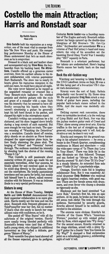 1999-10-08 New Orleans Times-Picayune, Lagniappe page 11 clipping 01.jpg