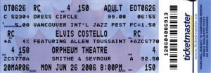 2006-06-26 Vancouver Orpheum Theatre ticket 01 large.jpg
