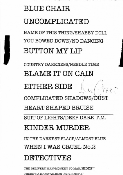 File:2005-02-13 Coventry stage setlist.jpg