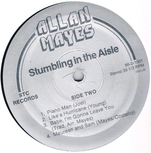 File:Allan Mayes Stumbling In The Aisle label.jpg