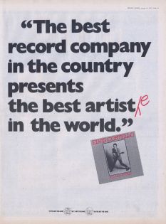 The best record company in the country presents the best artiste in the world.